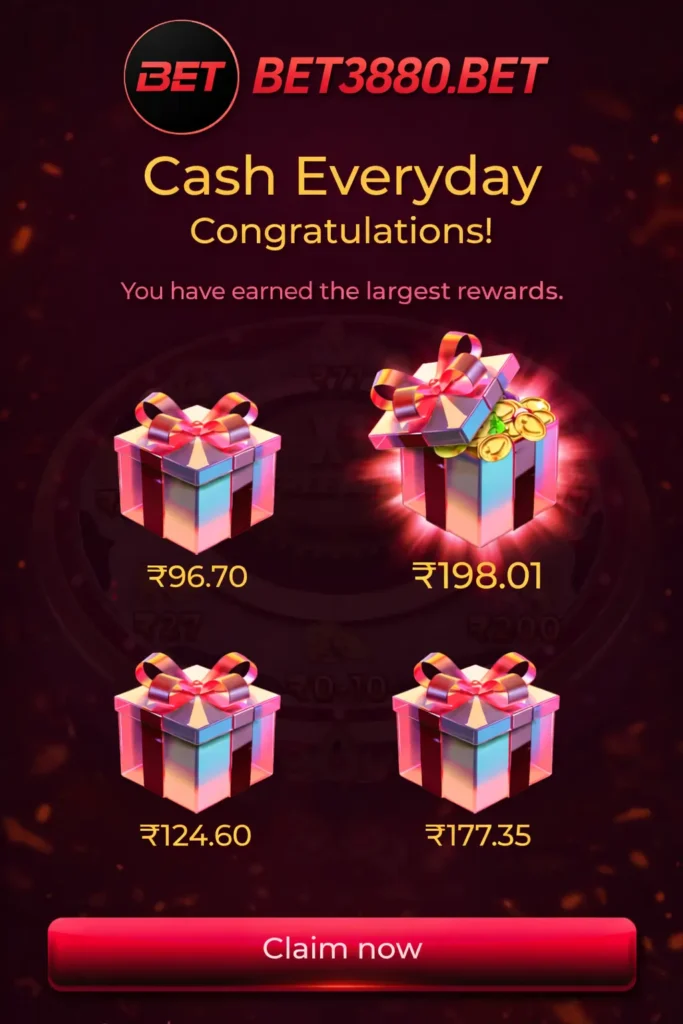 BET3880 Game bonus ₹200 Spin and Win for new users