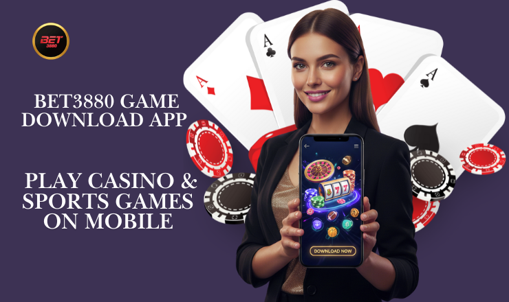 BET3880 mobile app dashboard displaying casino games, live dealer options, and sports betting features.